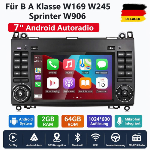 Autoradio carplay per mercedes - per,